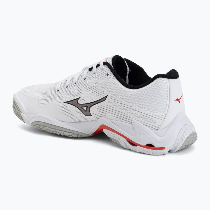 Кросівки волейбольні Mizuno Wave Lightning Elite white/black/fiery red 3