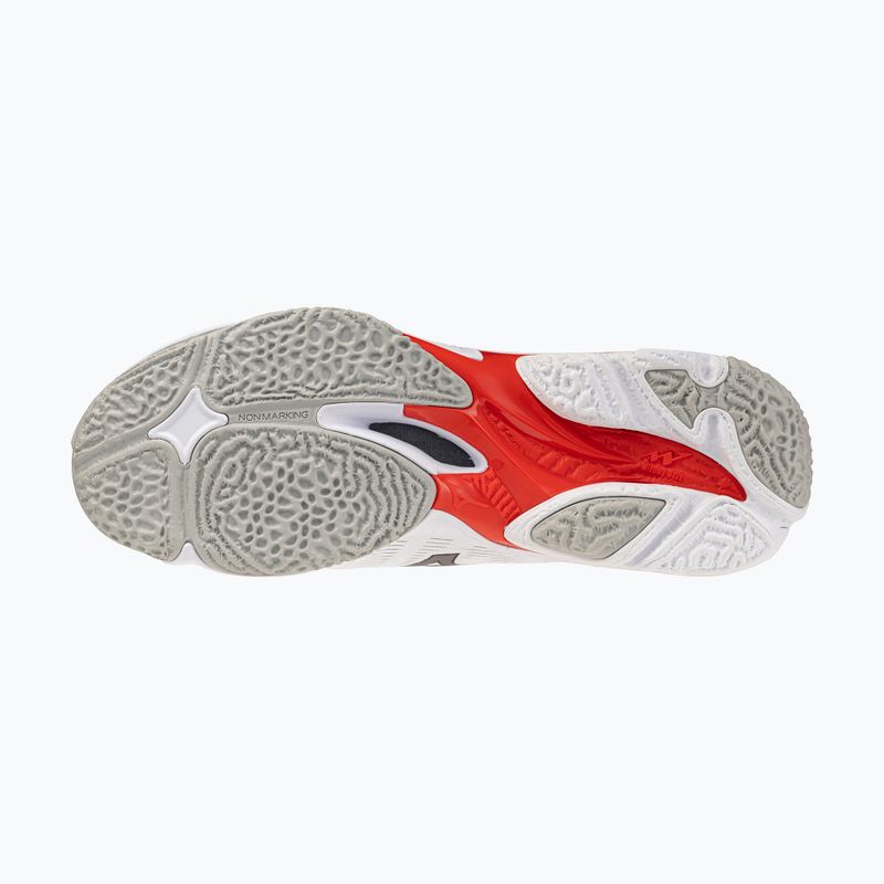 Кросівки волейбольні Mizuno Wave Lightning Elite white/black/fiery red 4