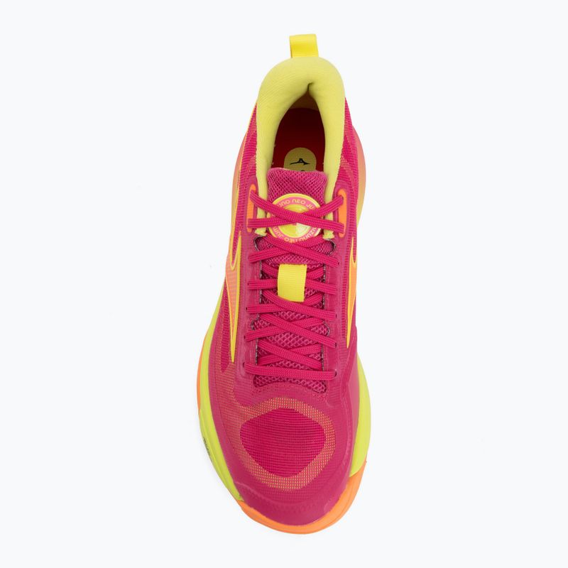 Кросівки волейбольні Mizuno Neo Jump pink tetra/fortune yellow/light 5
