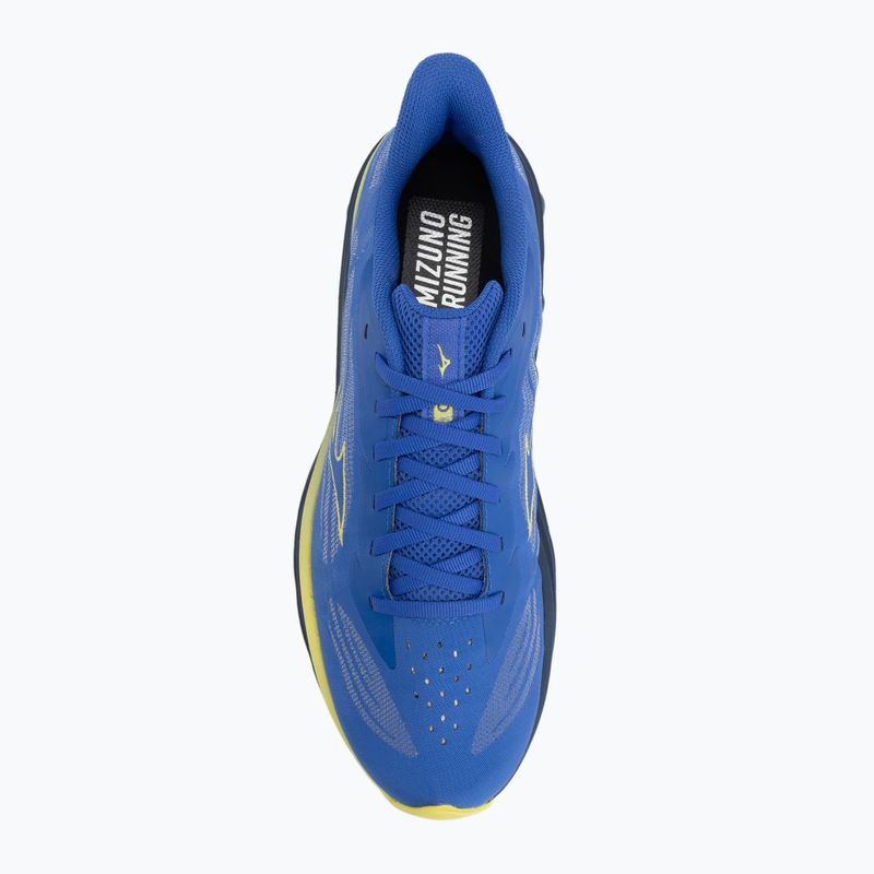 Кросівки для бігу чоловічі Mizuno Wave Skyrise 7 dazzling blue/fortune yellow/estate blue 5
