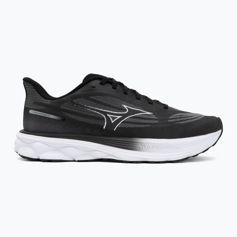 Кросівки для бігу чоловічі Mizuno Wave Skyrise 7 black/white/iron gate 2