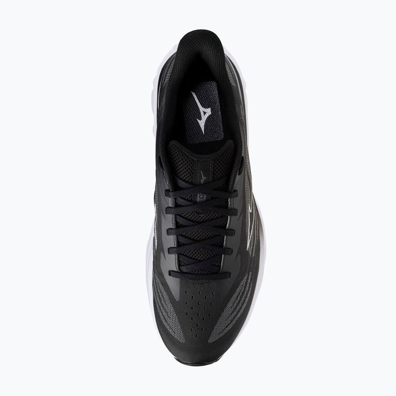 Кросівки для бігу чоловічі Mizuno Wave Skyrise 7 black/white/iron gate 4