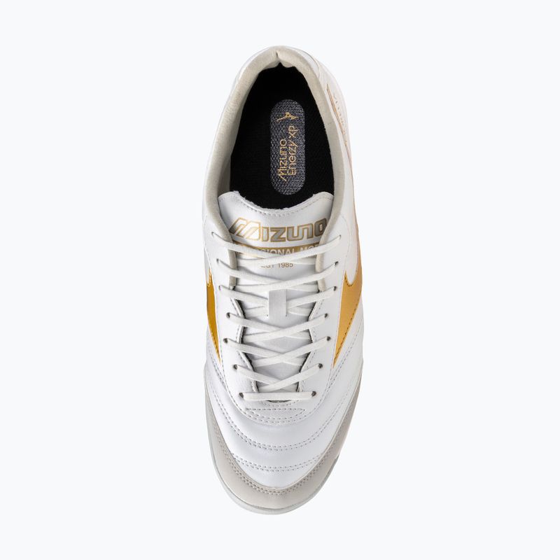 Кросівки футбольні Mizuno Morelia Sala Pro TF white/football gold/galaxy silver 5