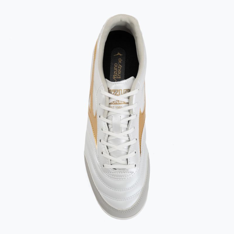 Кросівки футбольні Mizuno Morelia Sala Pro IN white/football gold/galaxy sil 5