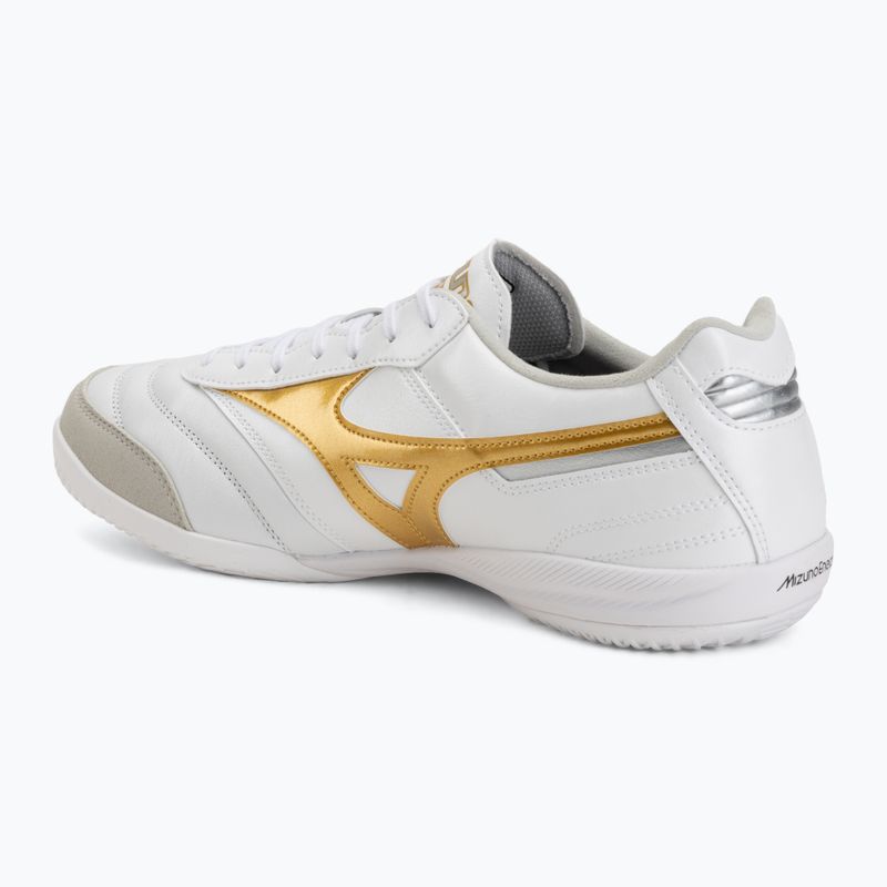 Кросівки футбольні Mizuno Morelia Sala Elite IN white/football gold/galaxy sil 3