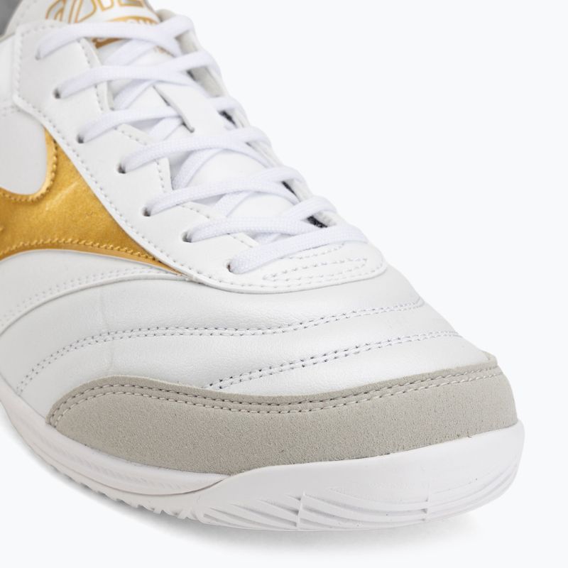 Кросівки футбольні Mizuno Morelia Sala Elite IN white/football gold/galaxy sil 7