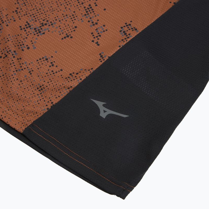 Футболка для бігу чоловіча Mizuno Active DryAeroFlow Graphic copper brown 3