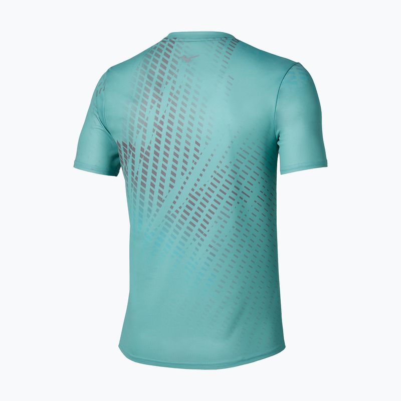 Футболка для бігу чоловіча Mizuno Core Graphic Tee aquifer 3