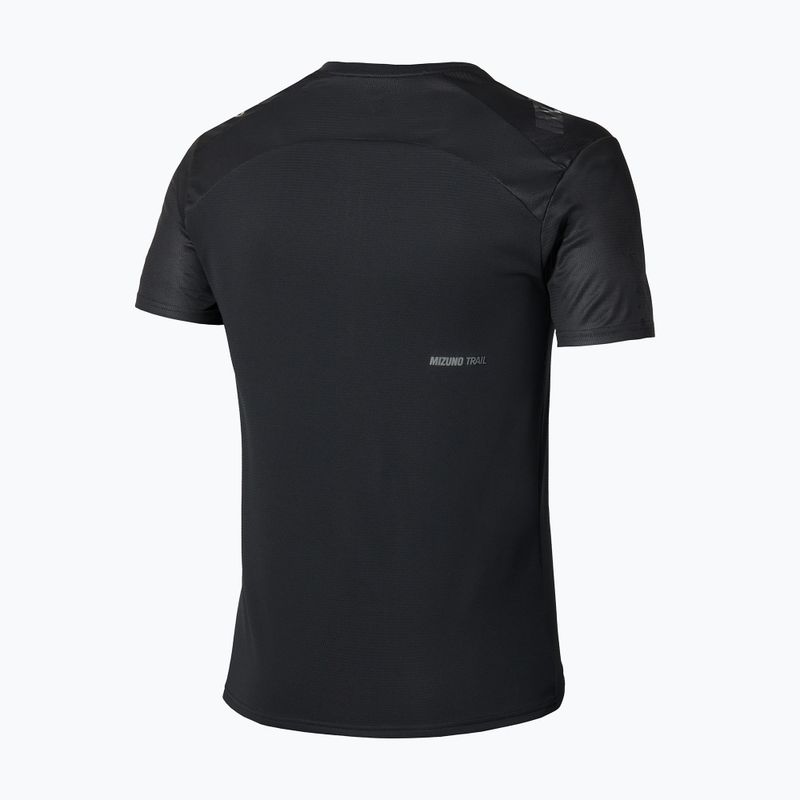 Футболка для бігу чоловіча Mizuno Trail Graphic Tee black 2