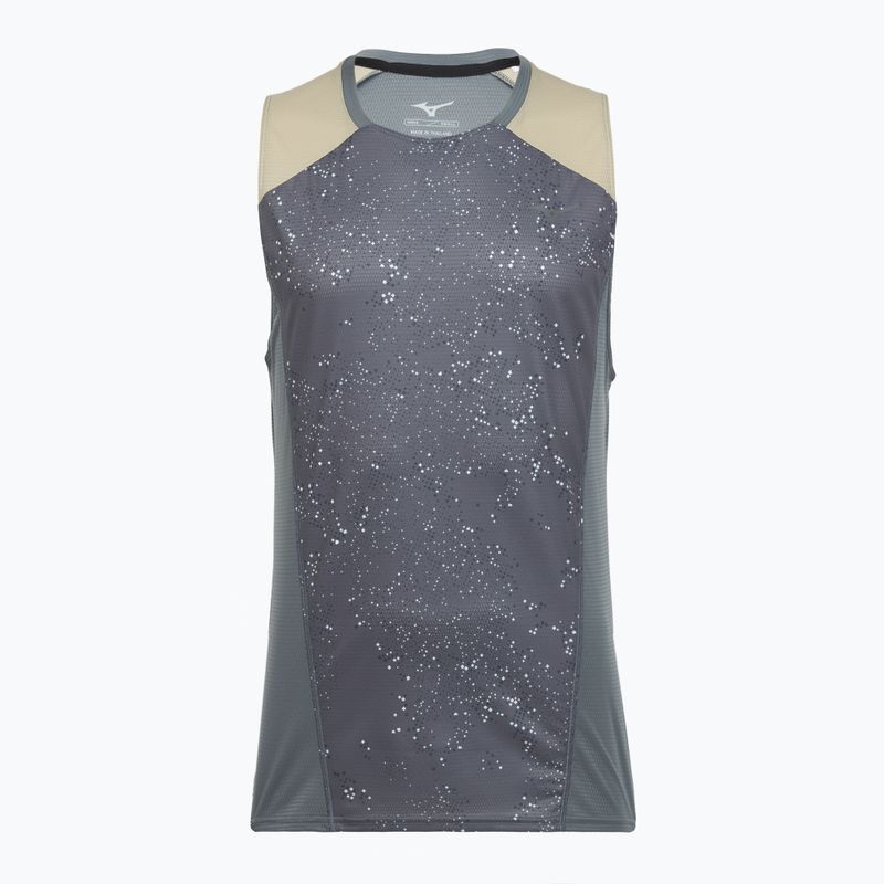 Футболка для бігу чоловіча Mizuno Active DryAeroFlow Graphic Tank Top lava smoke