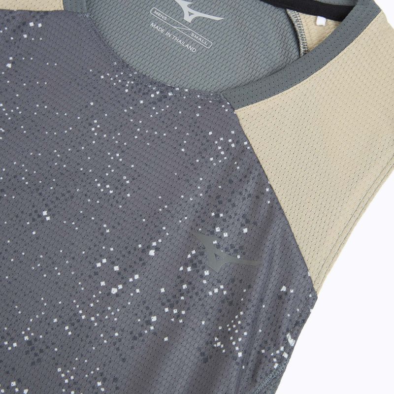 Футболка для бігу чоловіча Mizuno Active DryAeroFlow Graphic Tank Top lava smoke 3
