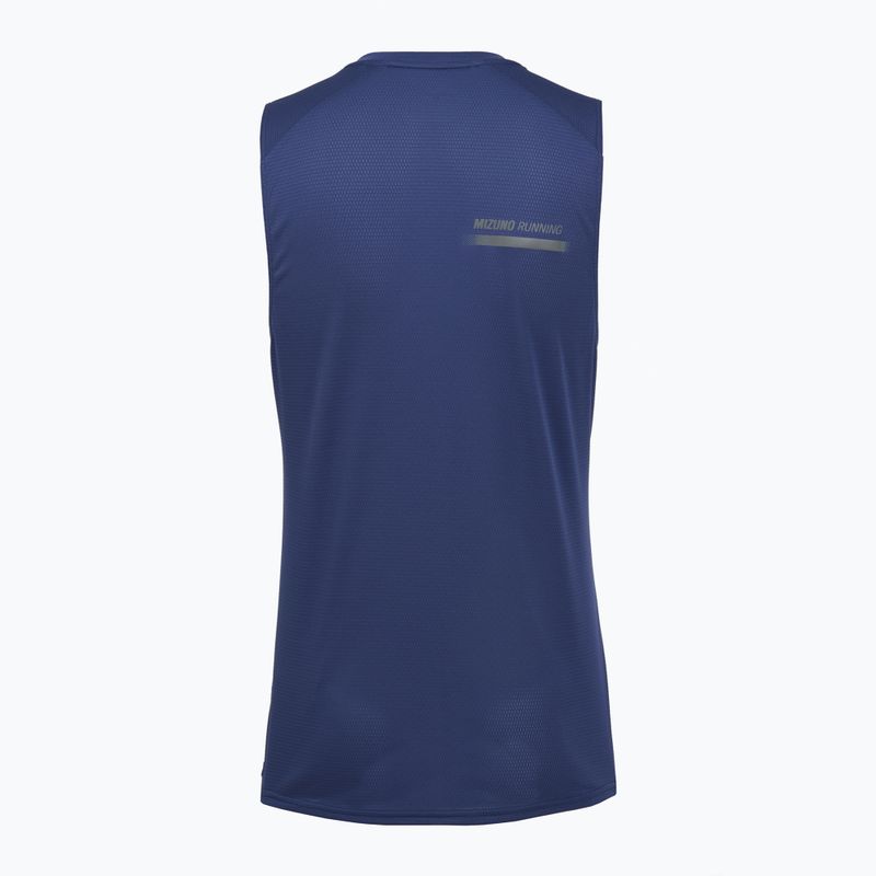 Футболка для бігу чоловіча Mizuno Active DryAeroFlow Graphic Tank Top estate blue 2
