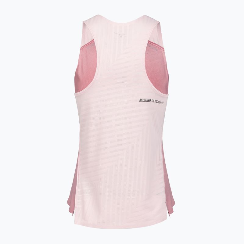 Футболка для бігу жіноча Mizuno Tech Light Singlet rose elegance 2