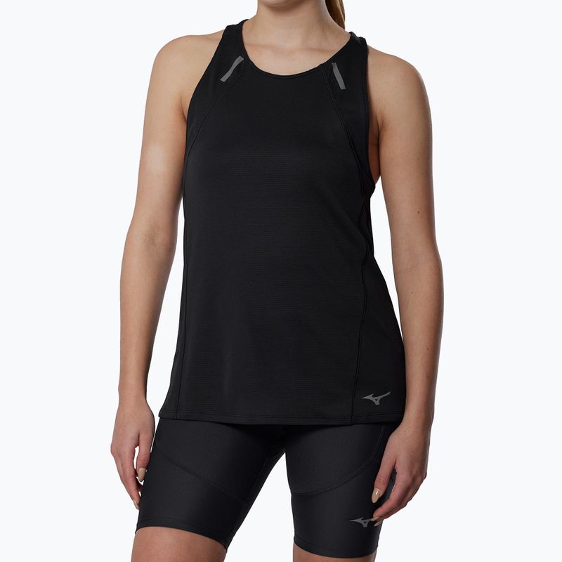 Футболка для бігу жіноча Mizuno Active DryAeroFlow Tank Top black 2