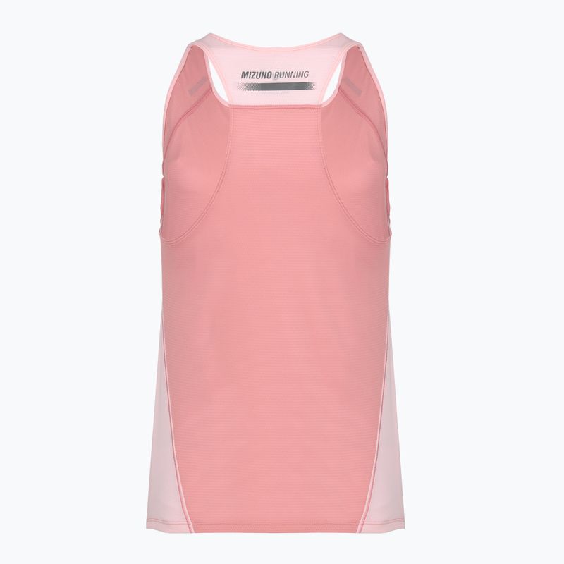 Футболка для бігу жіноча Mizuno Active DryAeroFlow Tank Top rose elegance 2