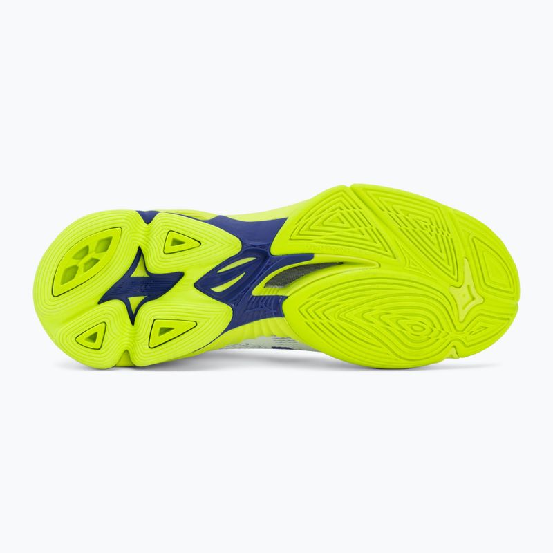 Кросівки волейбольні Mizuno Wave Lightning Pro Mid white/lighting yellow/dazzling blue 4