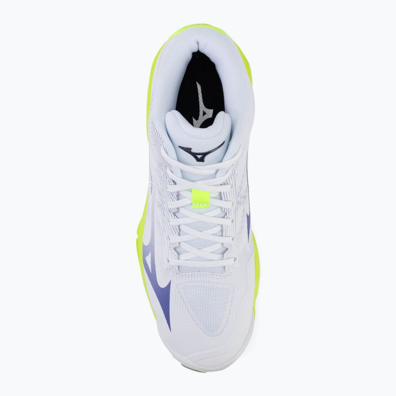 Кросівки волейбольні Mizuno Wave Lightning Pro Mid white/lighting yellow/dazzling blue 5