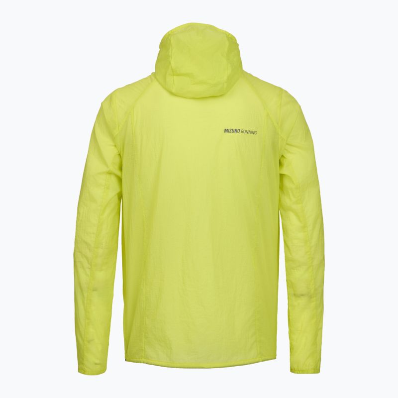 Куртка для бігу чоловіча Mizuno Tech Light Hooded lightning yellow 2