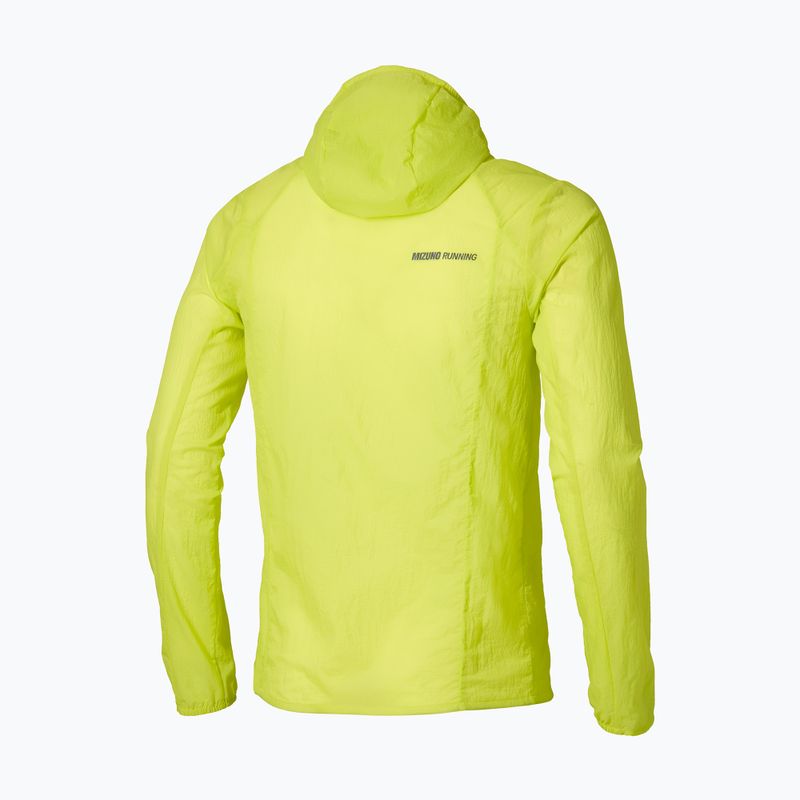 Куртка для бігу чоловіча Mizuno Tech Light Hooded lightning yellow 2