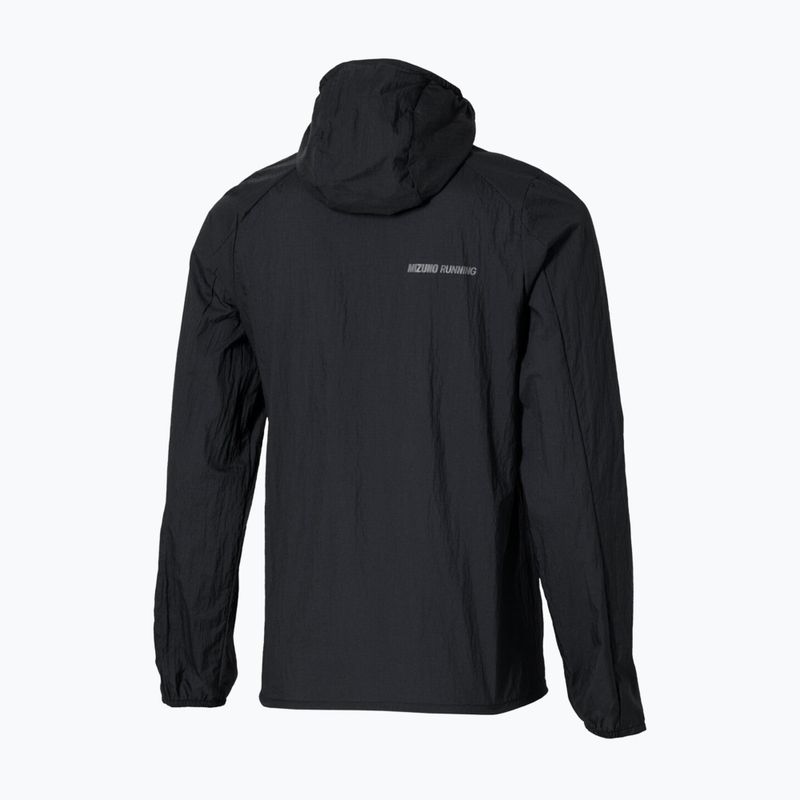 Куртка для бігу жіноча Mizuno Tech Light Hooded Jacket black 4