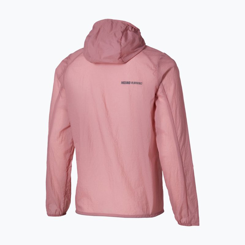 Куртка для бігу жіноча Mizuno Tech Light Hooded Jacket rose elegance 2