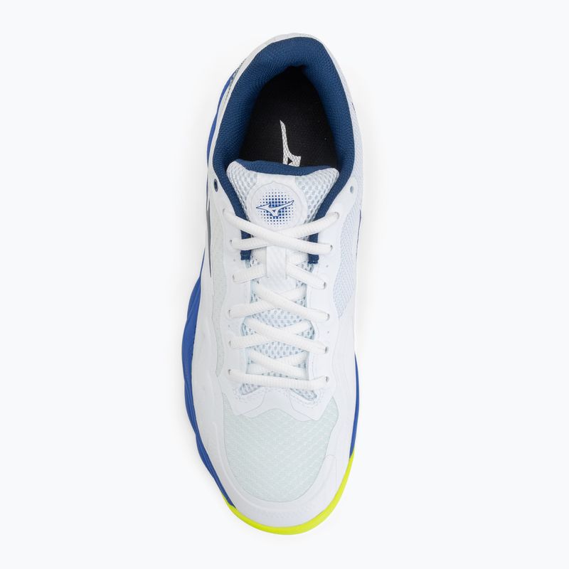 Кросівки тенісні чоловічі Mizuno Wave Enforce Court AC white/dazzling blue/ lightning 5
