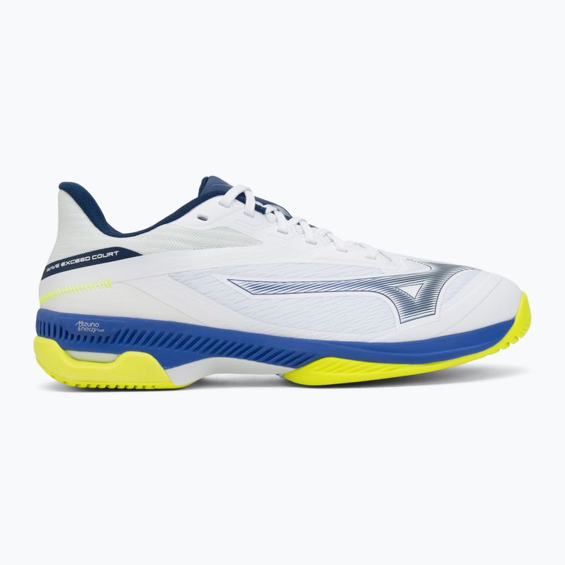 Кросівки тенісні Mizuno Wave Exceed Court AC white/dazzling blue/lightning 2