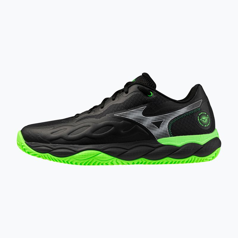 Кросівки для паделю Mizuno Wave Enforce Court Padel black/foliage green/glowing ap 2