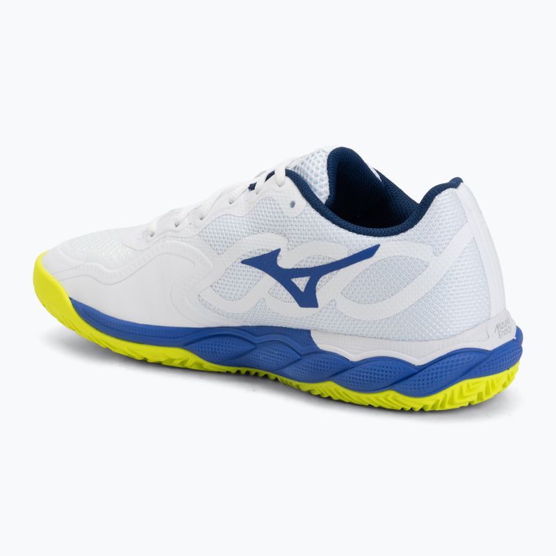 Кросівки тенісні чоловічі Mizuno Wave Enforce Court CC white/dazzling blue/ lightning 3