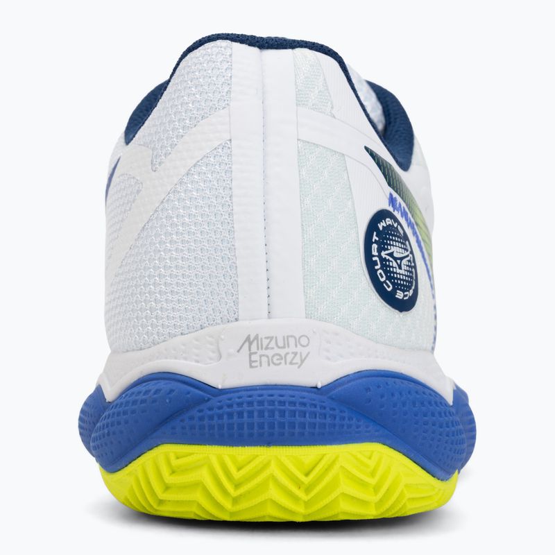 Кросівки тенісні чоловічі Mizuno Wave Enforce Court CC white/dazzling blue/ lightning 6