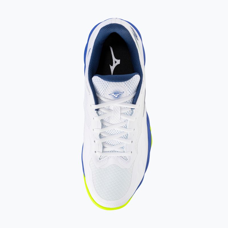 Кросівки тенісні чоловічі Mizuno Wave Enforce Court CC white/dazzling blue/ lightning 5