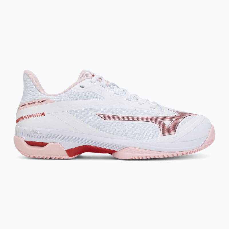 Кросівки тенісні жіночі Mizuno Wave Exceed Court CC W white/pinkesque/barbados cherr 2