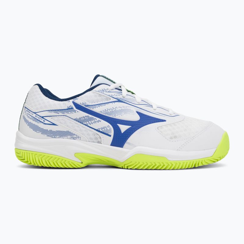 Кросівки тенісні чоловічі Mizuno Break Shot 5 CC white/dazzling blue/ lightning 2