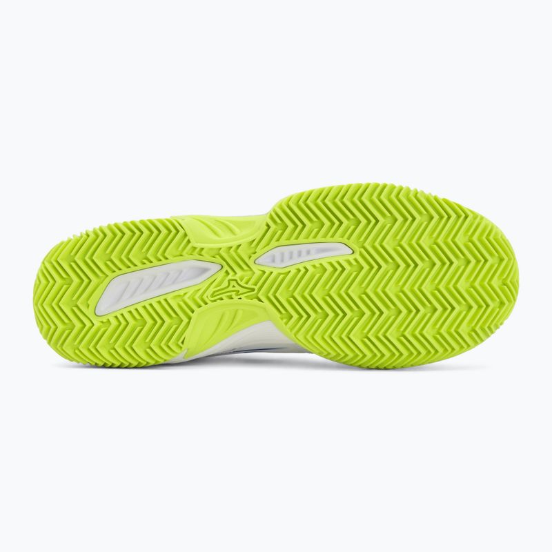 Кросівки тенісні чоловічі Mizuno Break Shot 5 CC white/dazzling blue/ lightning 4