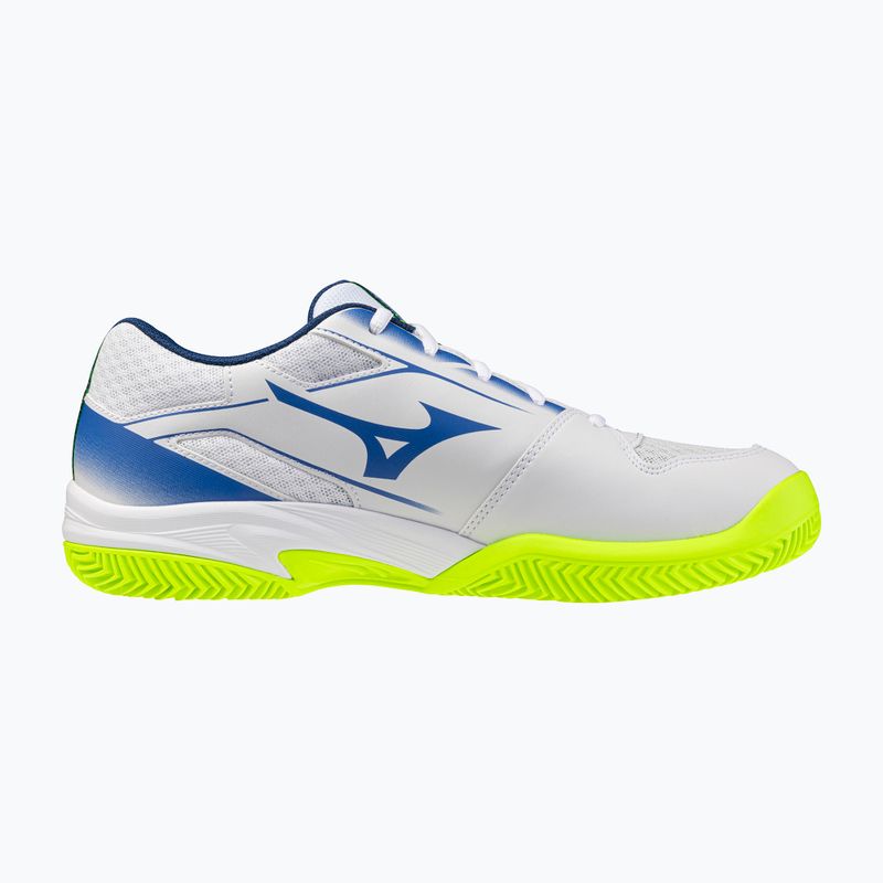 Кросівки тенісні чоловічі Mizuno Break Shot 5 CC white/dazzling blue/ lightning 2