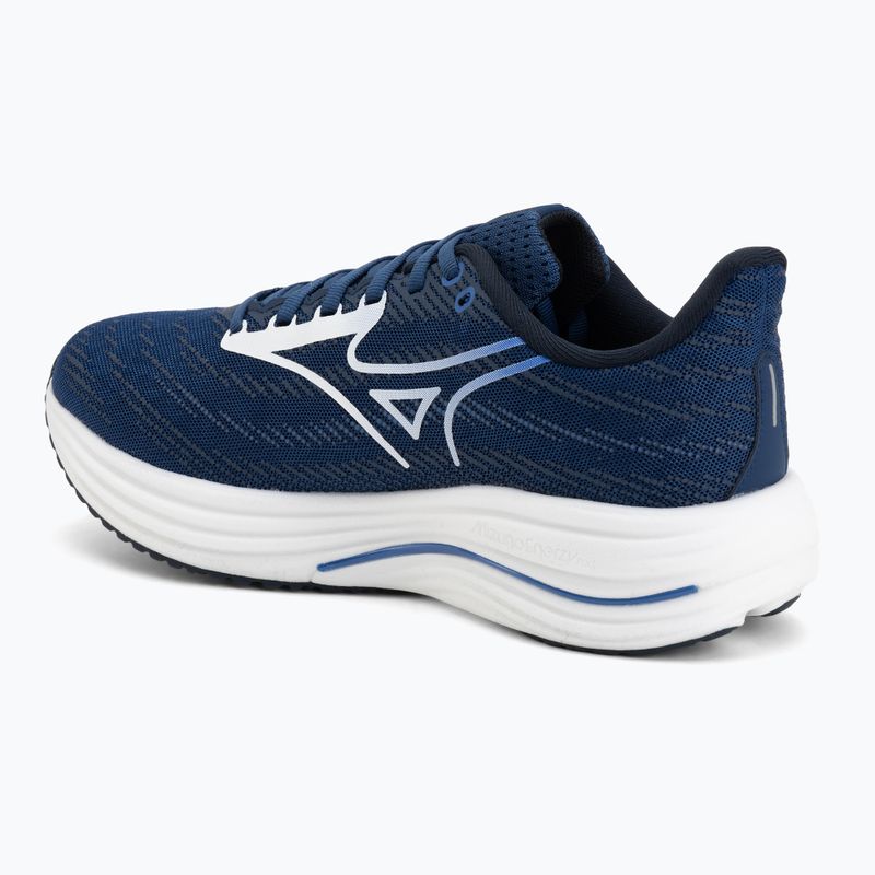 Кросівки для бігу чоловічі Mizuno Wave Rider 29 estate blue/white/lightning yellow 3