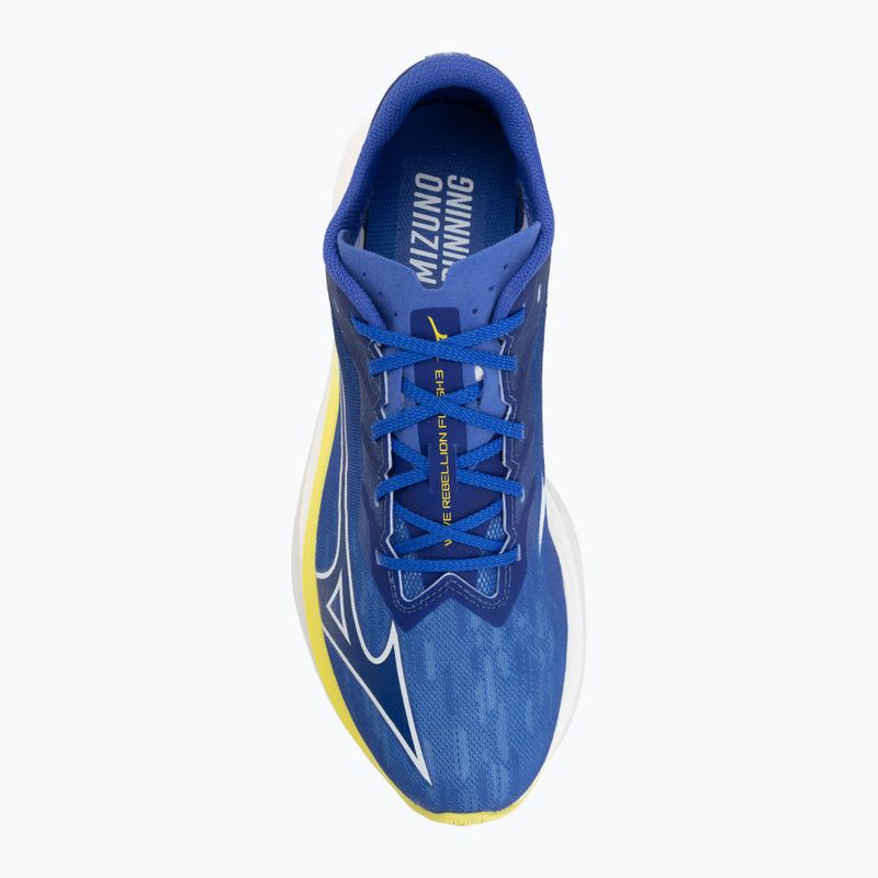 Кросівки для бігу чоловічі Mizuno Wave Rebellion Flash 3 dazzling blue/surf the web/fortune yellow 5