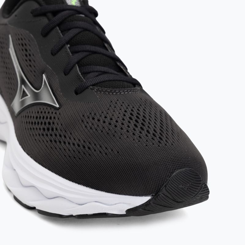 Кросівки для бігу чоловічі Mizuno Wave Serene 2 black/silver/glowing apple 7