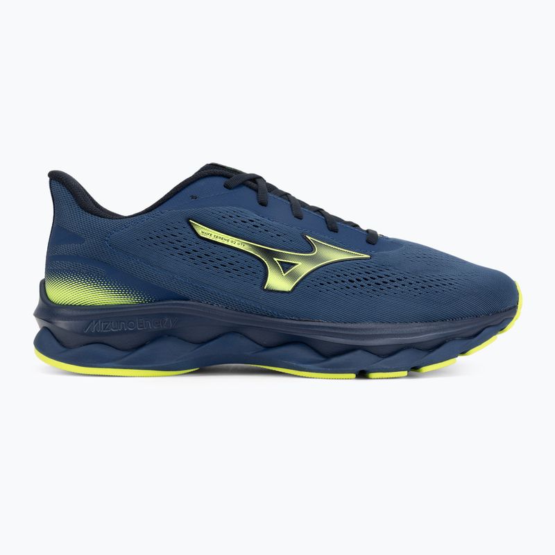 Кросівки для бігу чоловічі Mizuno Wave Serene 2 GTX estate blue/lightning yellow 2