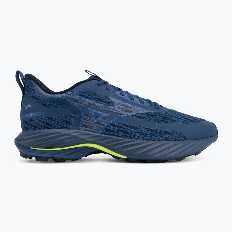 Кросівки для бігу чоловічі  Mizuno Wave Rider GTX 3 estate blue/dazzling blue/lightning yellow 2