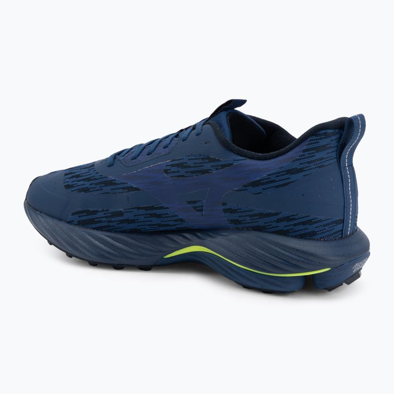 Кросівки для бігу чоловічі  Mizuno Wave Rider GTX 3 estate blue/dazzling blue/lightning yellow 3