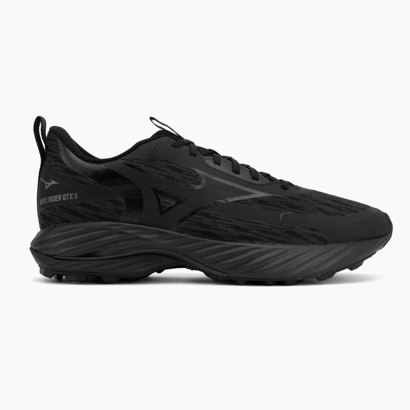 Кросівки для бігу чоловічі  Mizuno Wave Rider GTX 3 black/black/black sand 2