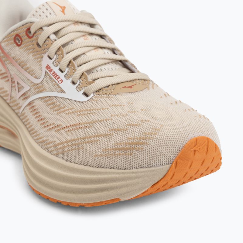 Кросівки для бігу жіночі Mizuno Wave Rider 29 summer sand/white/autumn sunset 7