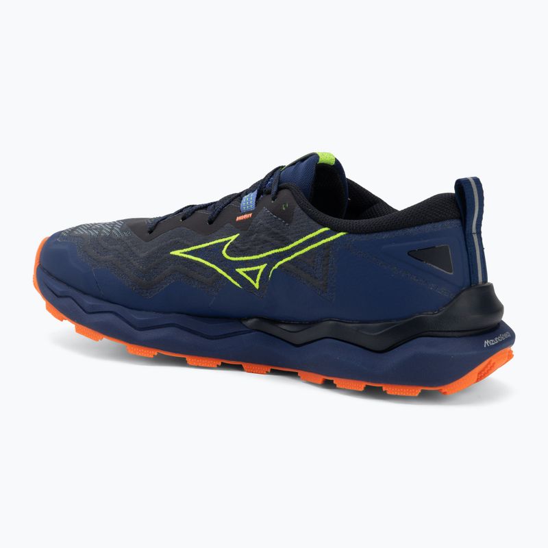 Кросівки для бігу чоловічі Mizuno Wave Daichi 9 estate blue/lightning yellow 3