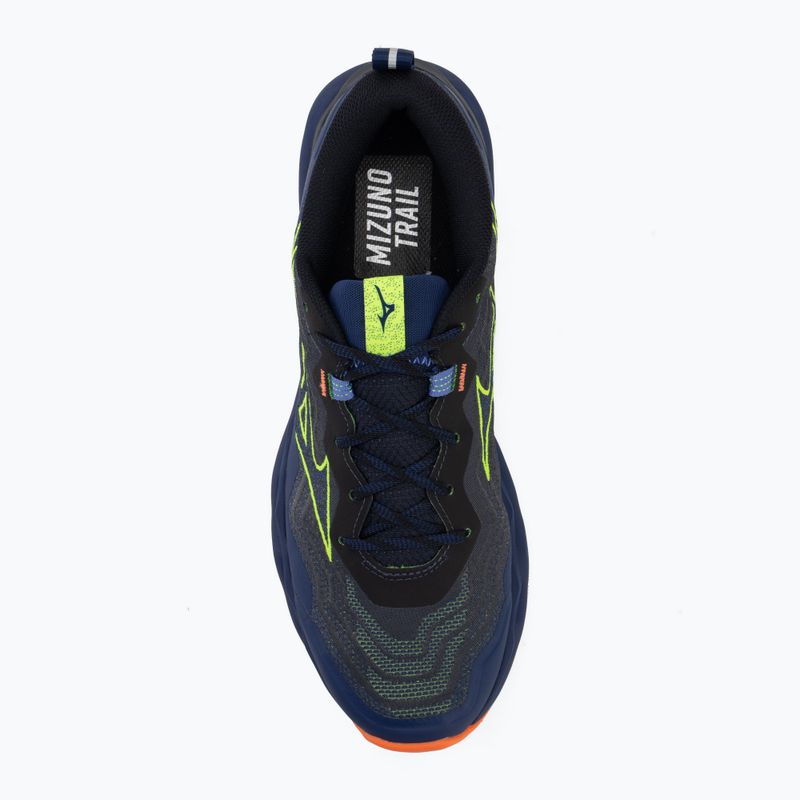 Кросівки для бігу чоловічі Mizuno Wave Daichi 9 estate blue/lightning yellow 5