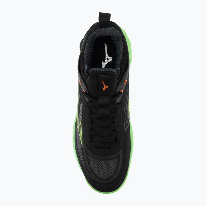 Кросівки волейбольні Mizuno Wave Luminous 3 black/glowing apple/mandarin orange 5