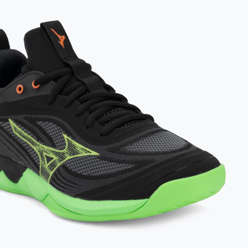 Кросівки волейбольні Mizuno Wave Luminous 3 black/glowing apple/mandarin orange 7