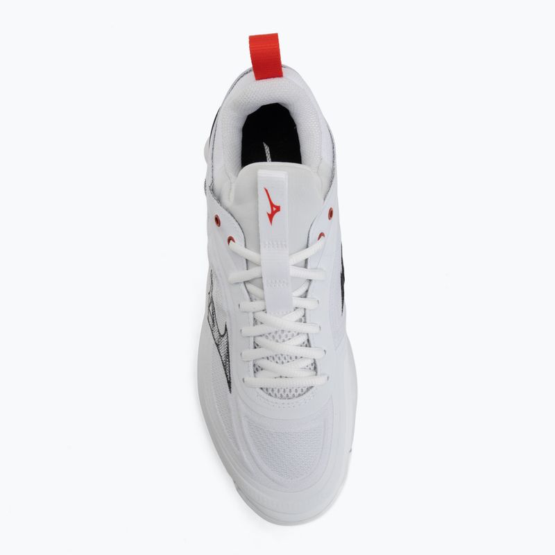 Кросівки волейбольні Mizuno Wave Luminous 3 white/black/fiery red 5