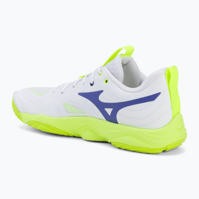 Кросівки волейбольні Mizuno Wave Momentum Elite white/lightning yellow/dazzling blue 3