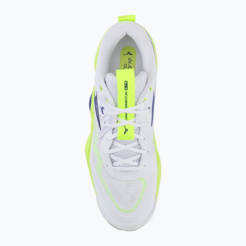 Кросівки волейбольні Mizuno Wave Momentum Elite white/lightning yellow/dazzling blue 5